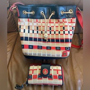 Spartina 449 Daufuskie Island medium to large purse with matching Wallet